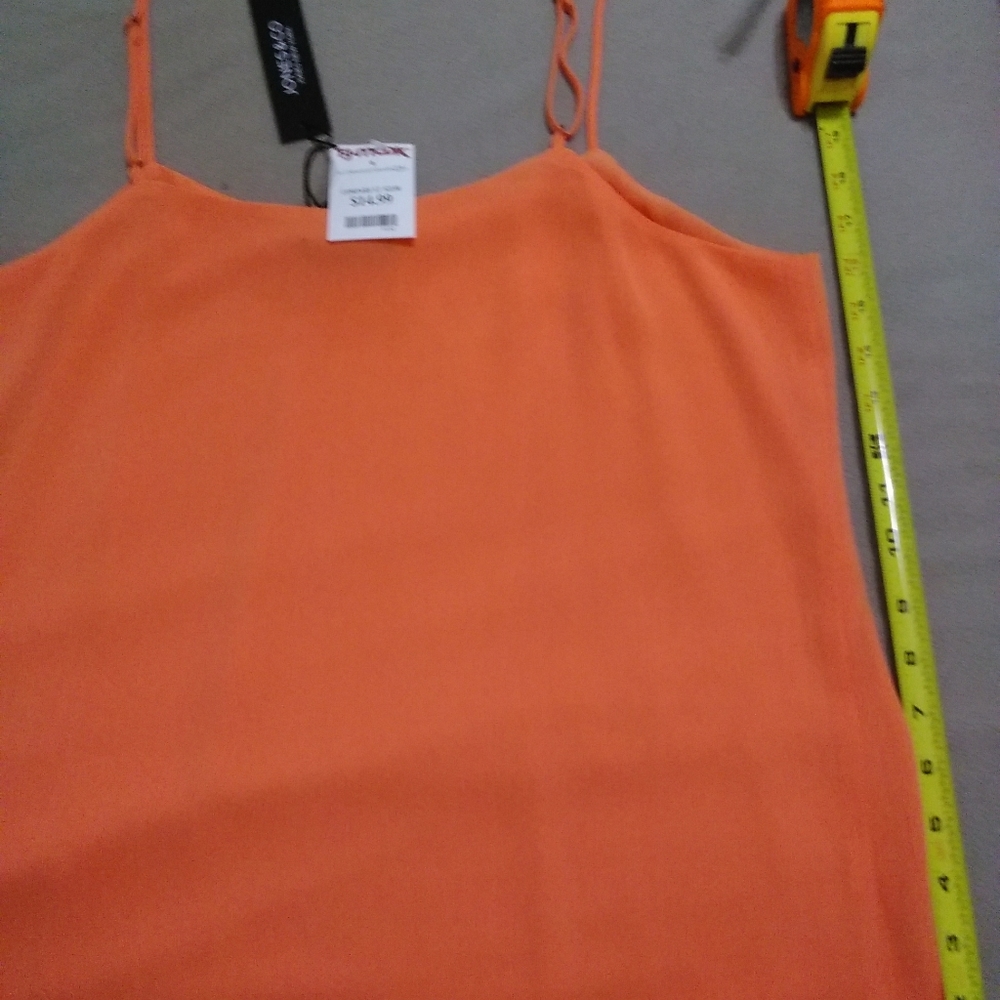 NWT orange sleeveless top by Jones & Company. - Picture 7 of 11